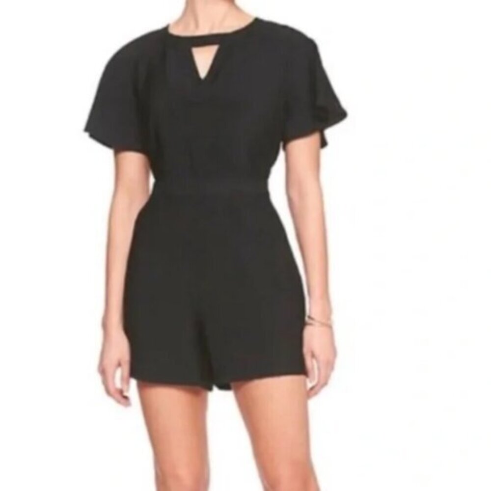 Banana Republic Black Romper Jumpsuit Size 4P